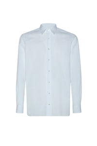 Chemise à manches longues avec motif rayé - Blanc