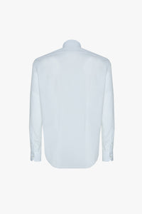 Chemise à manches longues avec motif rayé - Blanc