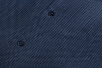 Chemise à motif tressé en soie - Bleu