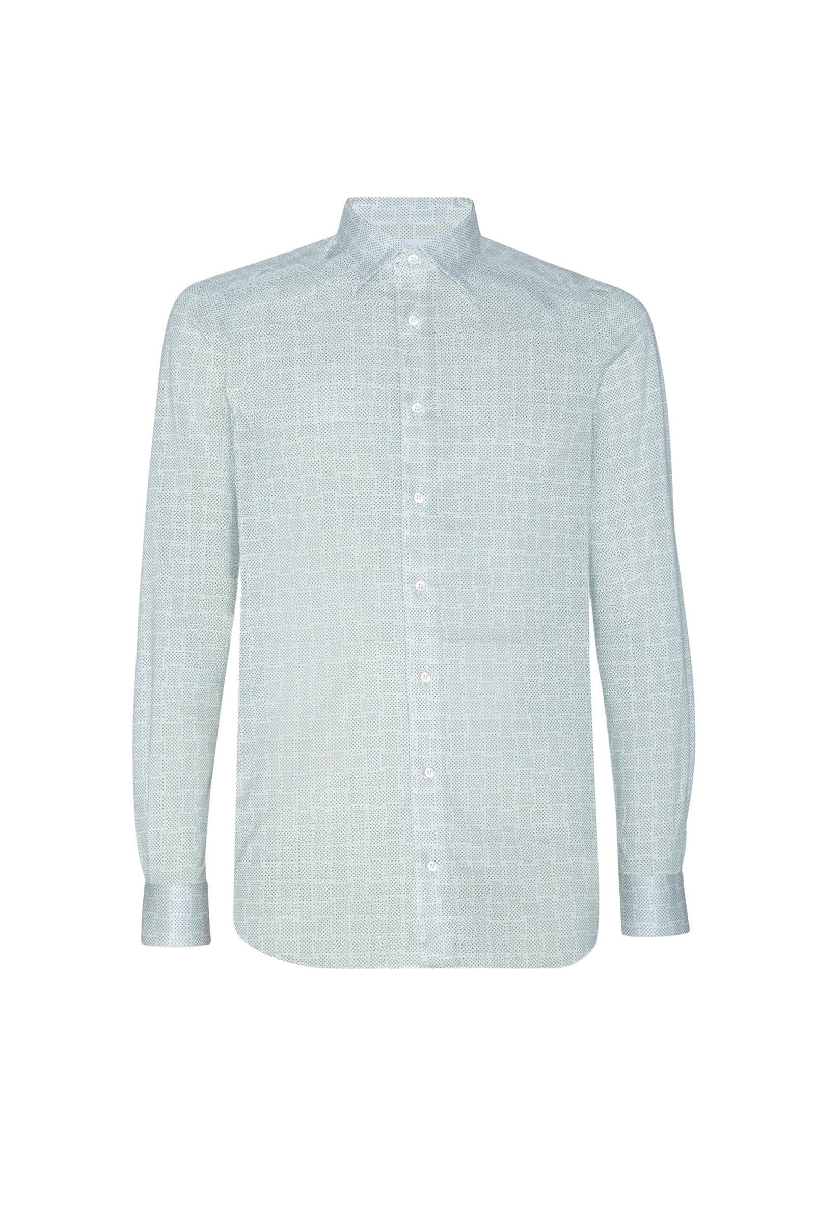 Chemise à motif géométrique - Bleu & Blanc