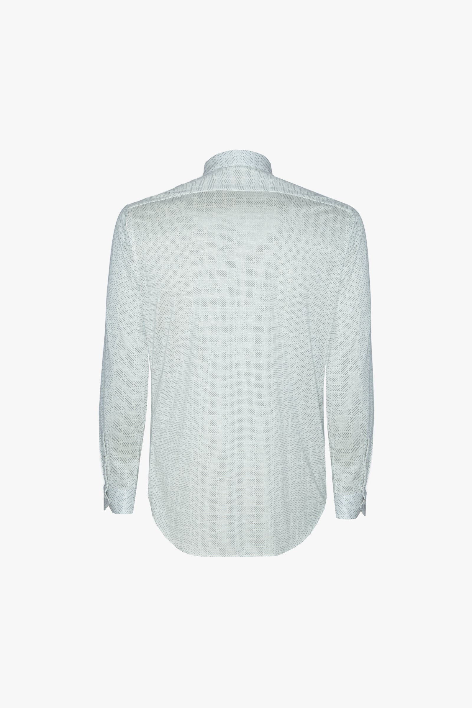 Chemise à motif géométrique - Bleu & Blanc