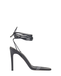 Sandales Clara 105 en cuir - Black Pvc