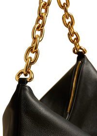 Black The Clara Bag In Black Leather - Black