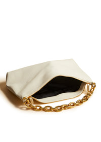 Off White The Clara Bag In Off-White Leather - Off White