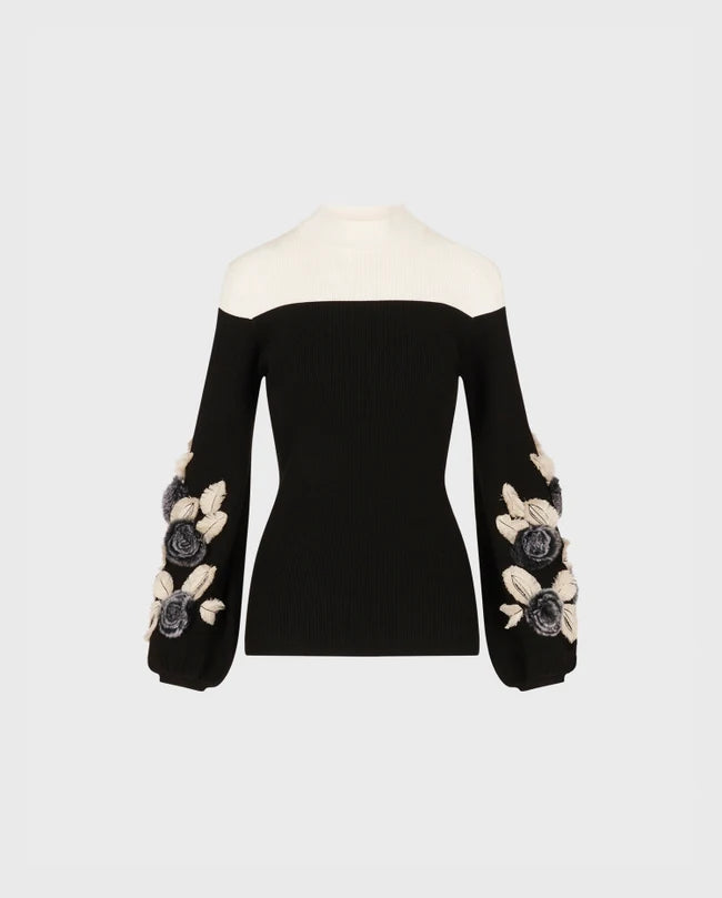 Black/White / Pullover Clarinette