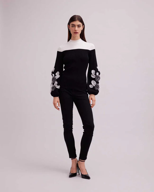 Black/White / Pullover Clarinette