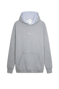 Sweat à capuche unisexe Jackie en coton - Gris Chine