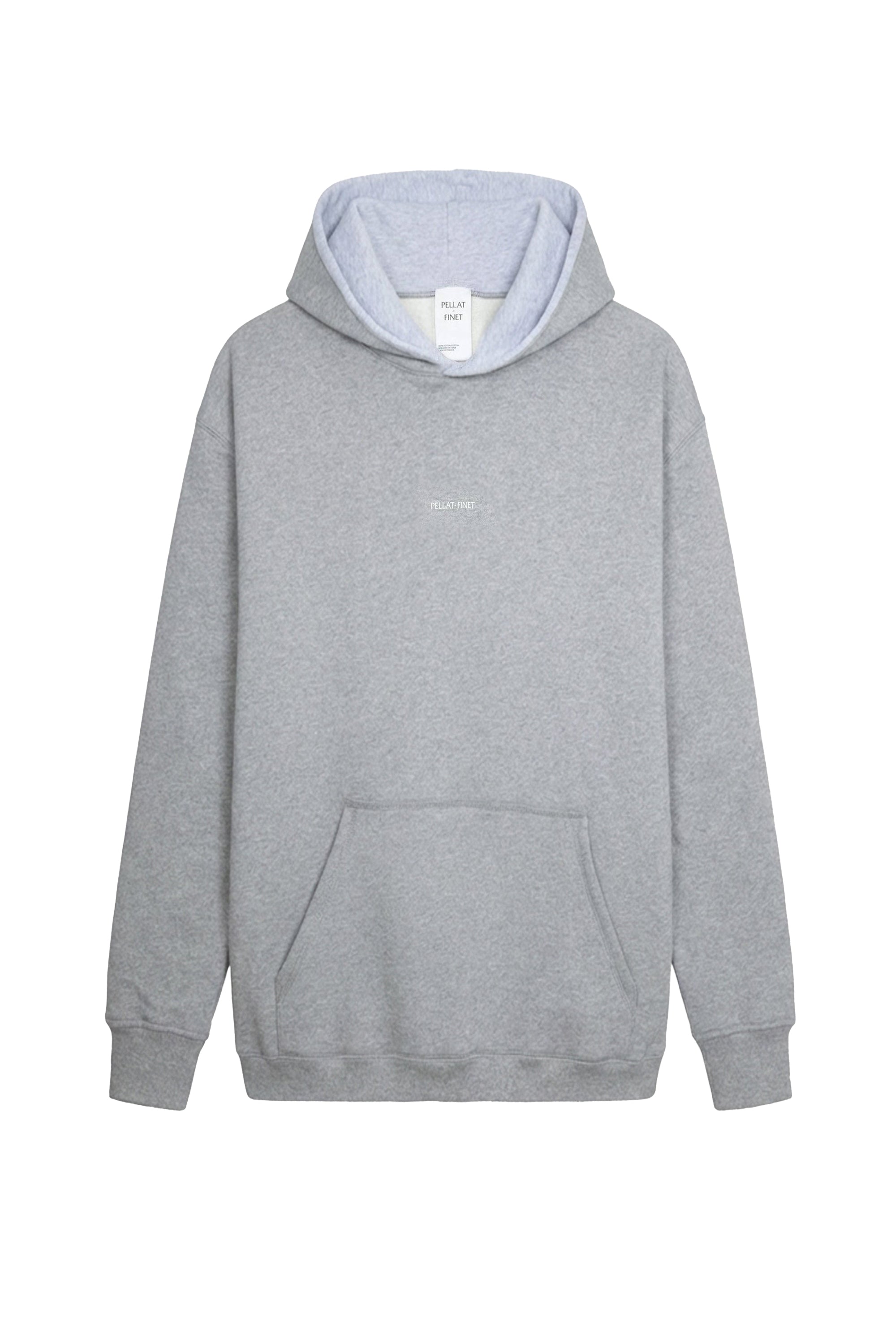 Sweat à capuche unisexe Jackie en coton - Gris Chine
