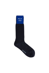 Chaussettes unisexes en cachemire & soie - Encre