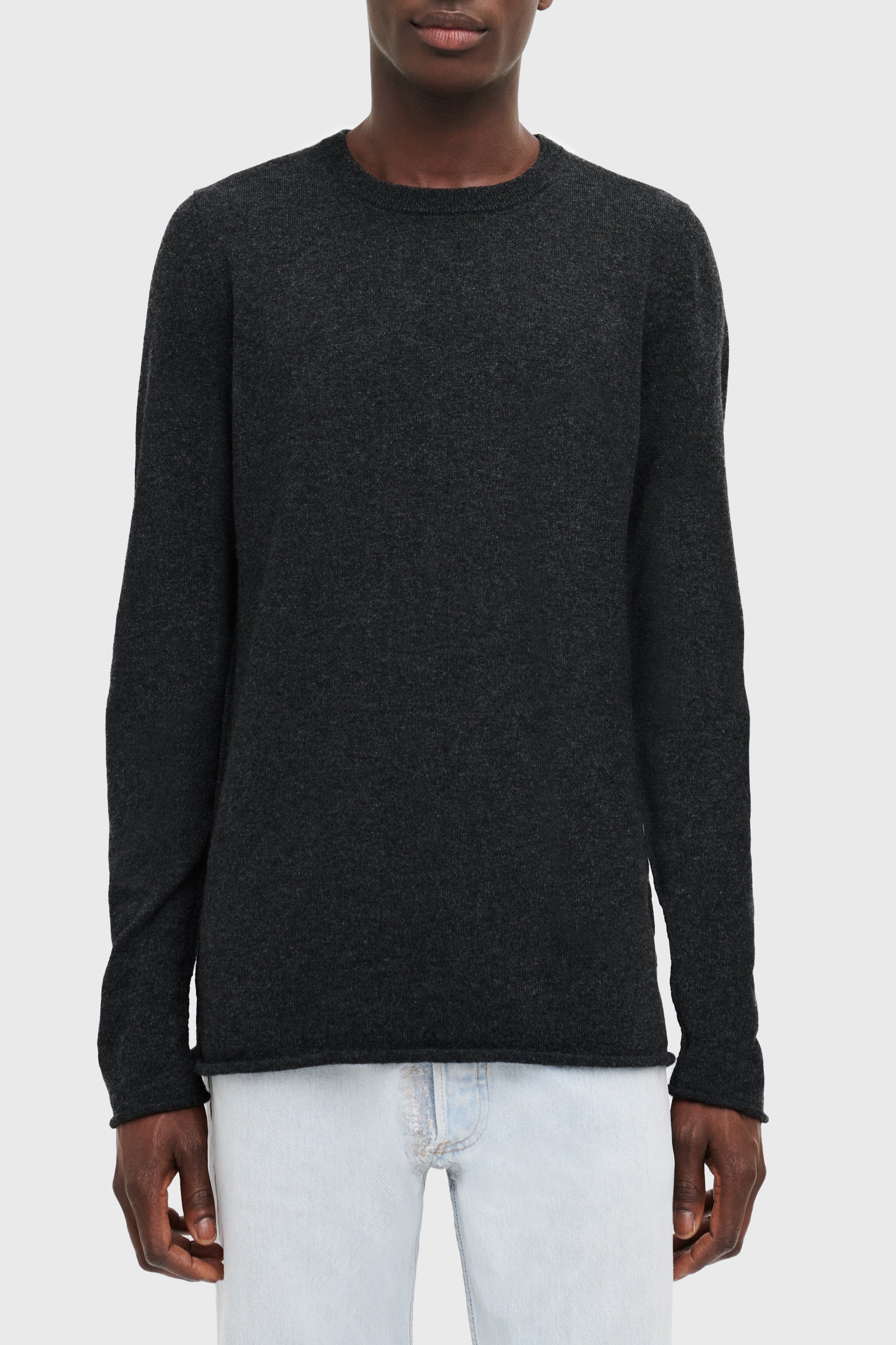 Pull unisexe classique T en cachemire - Anthracite