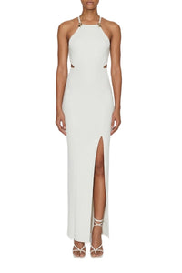 Robe longue Claudia lacée - Pearl