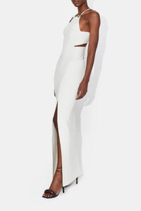 Robe longue Claudia lacée - Pearl