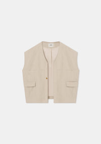 Veste Clearwater oversize en lin - Limestone