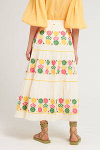 CREAM CLEMENCE SKIRT