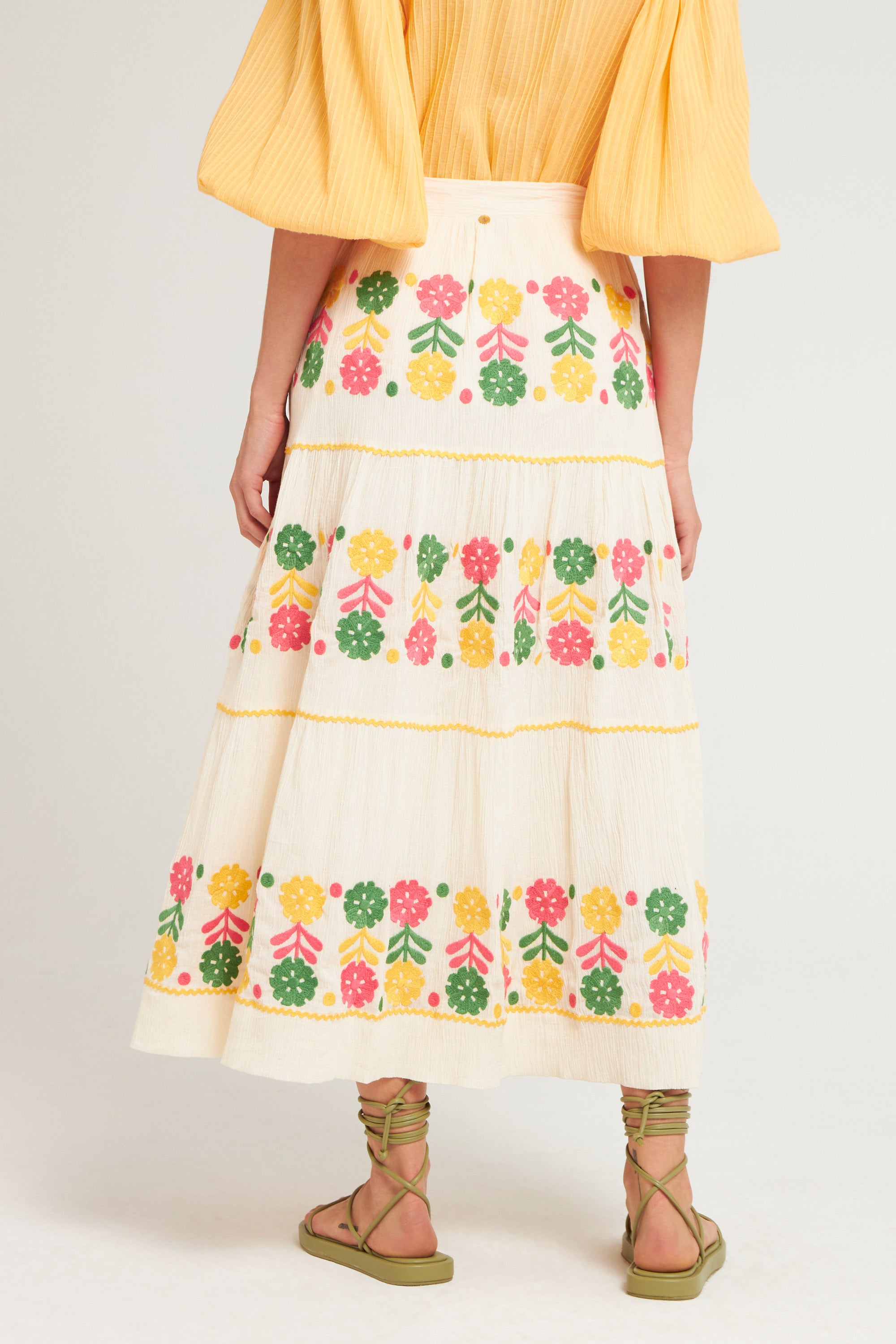 CREAM CLEMENCE SKIRT