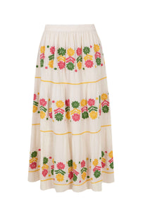 CREAM CLEMENCE SKIRT