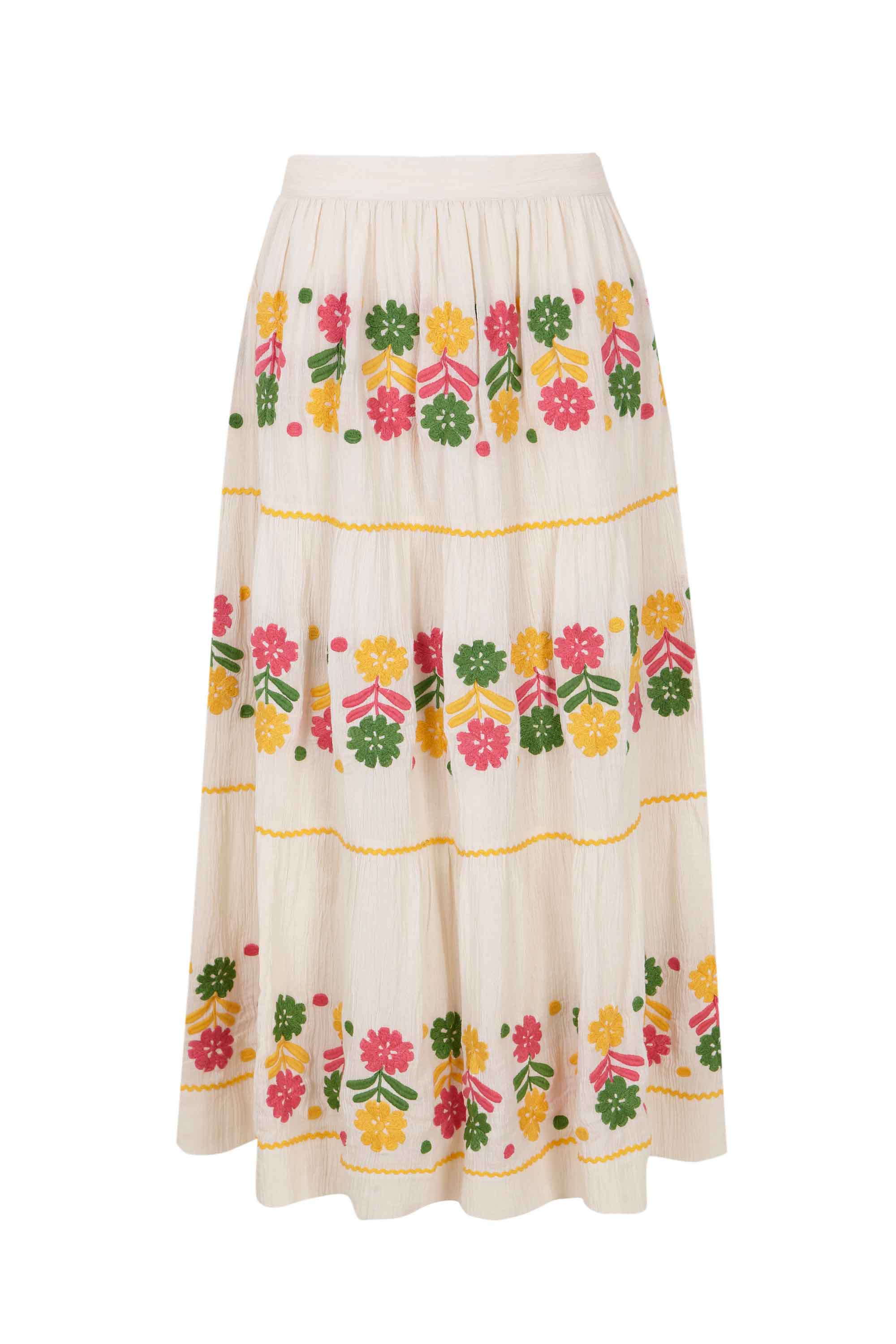 CREAM CLEMENCE SKIRT