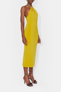 Cleopatra Dress - Citrus W/Silver