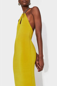 Cleopatra Dress - Citrus W/Silver