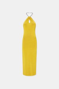 Cleopatra Dress - Citrus W/Silver