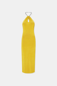 Cleopatra Dress - Citrus W/Silver