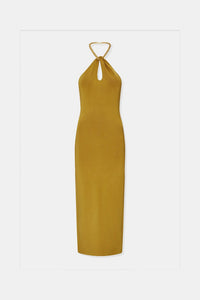 Cleopatra Dress - Olive & Gold
