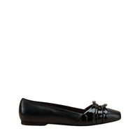 Cleo ballerinas in leather - Black