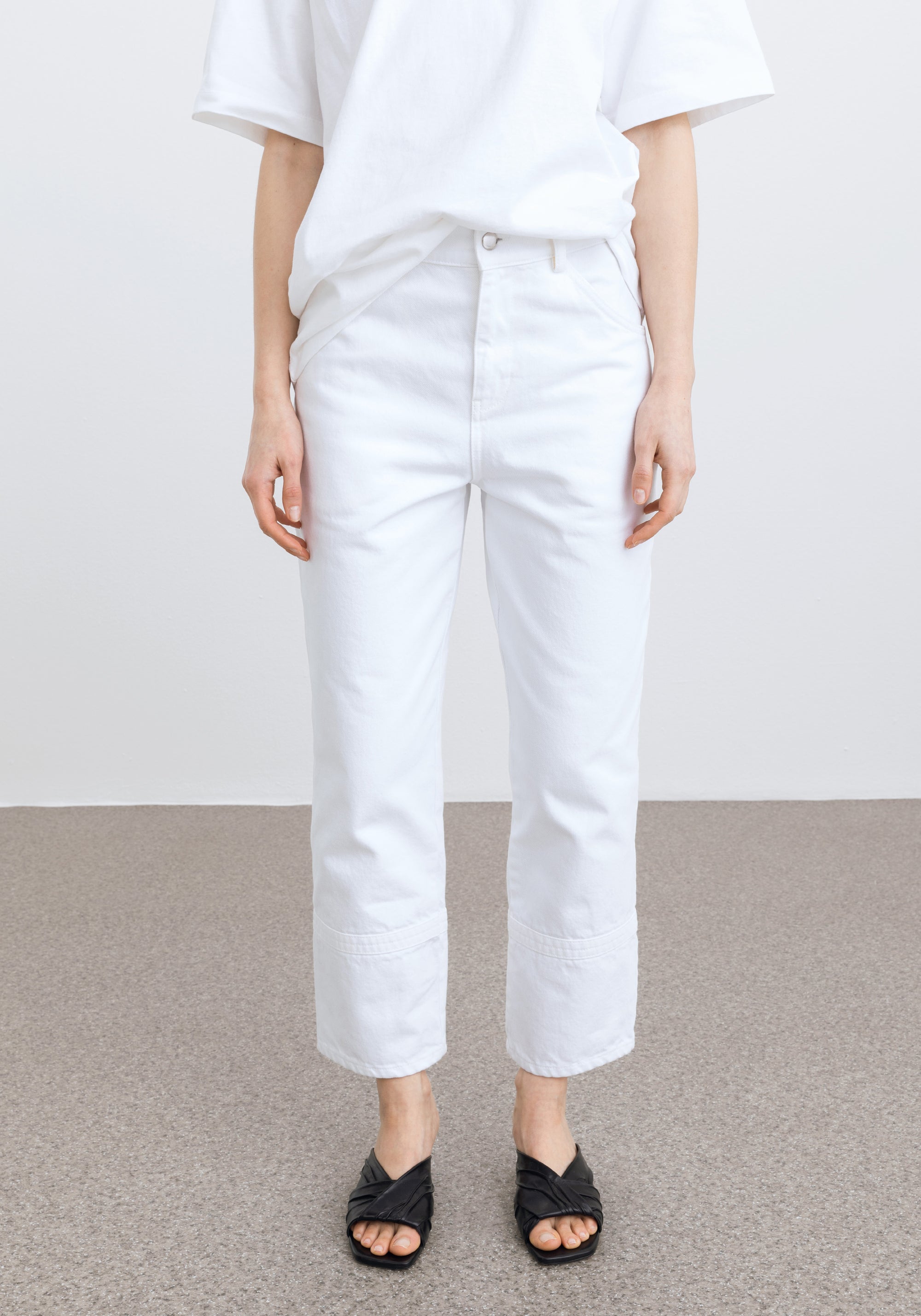 Pantalon droit Cliff - White