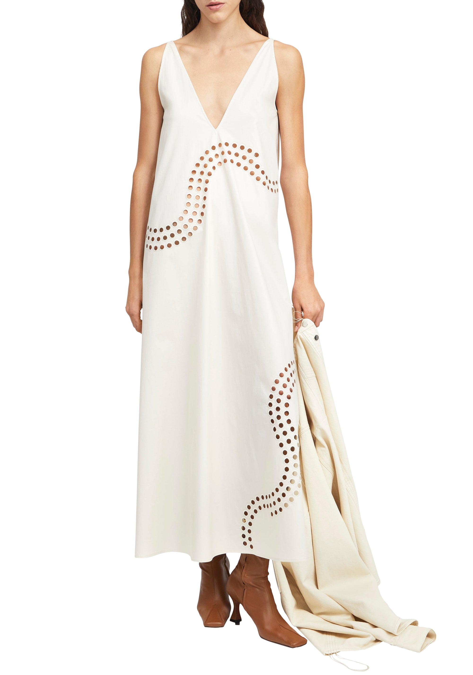 Robe longue Climb - Off White