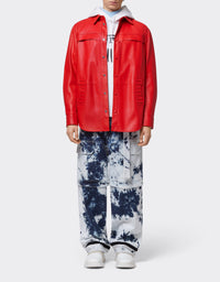 Daytona leather jacket - Rosso Dino