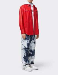 Daytona leather jacket - Rosso Dino