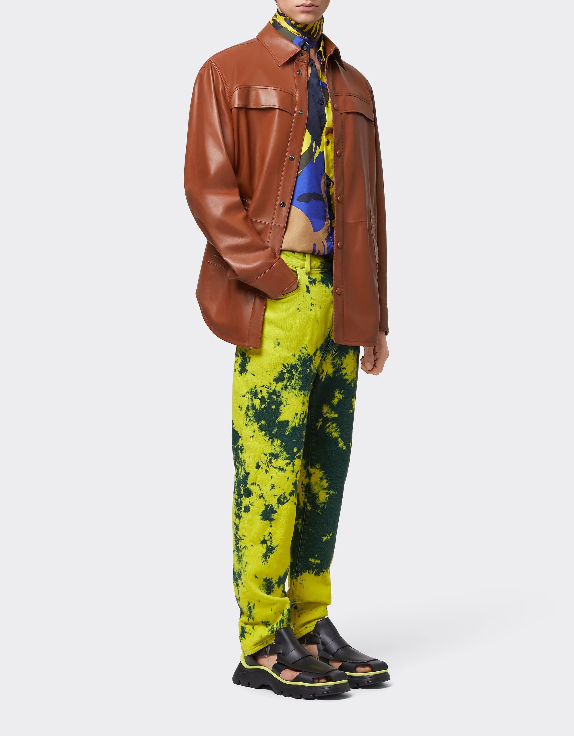 Veste Daytona en cuir - Cuoio