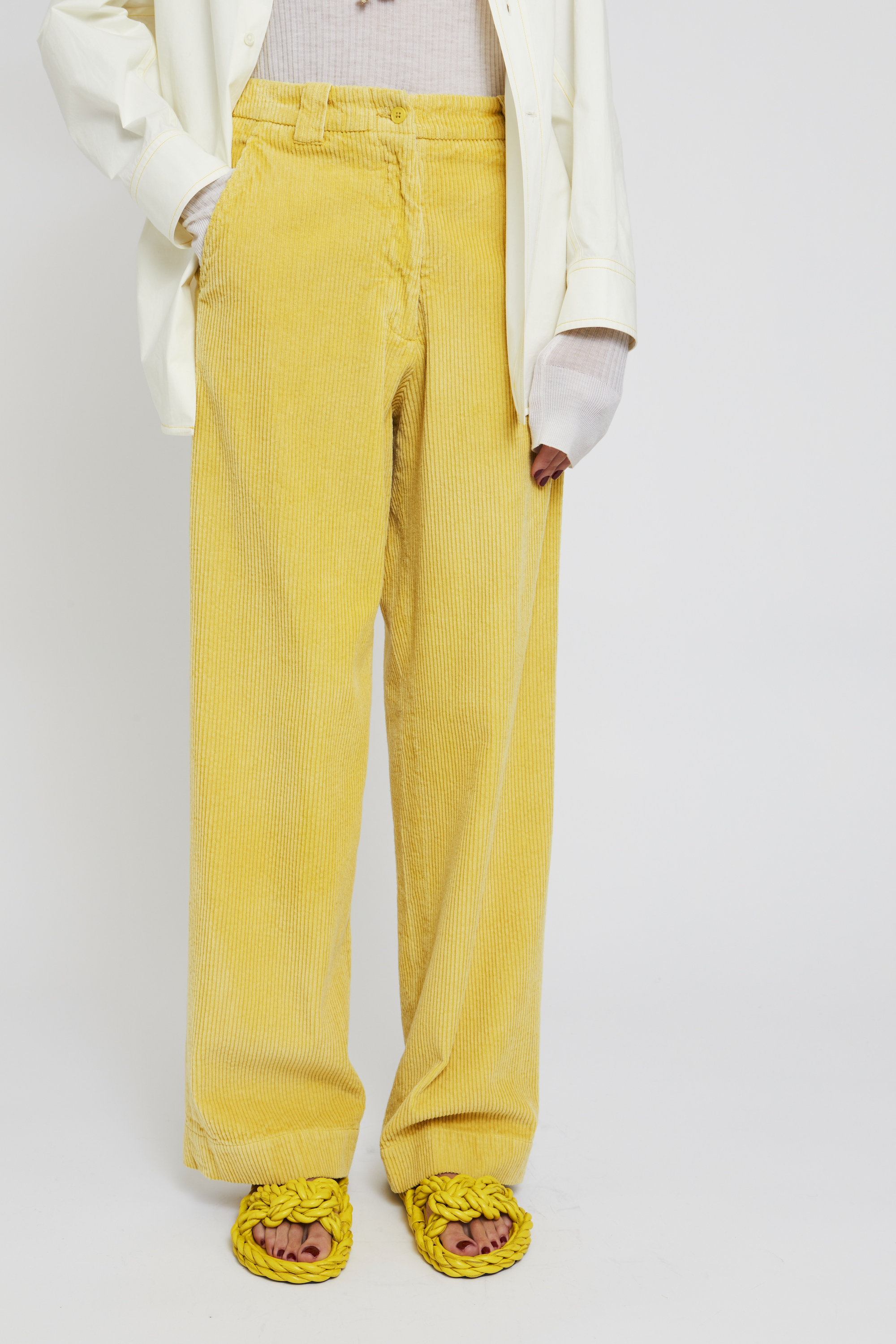 Pantalon Cloche coupe droite - Yellow