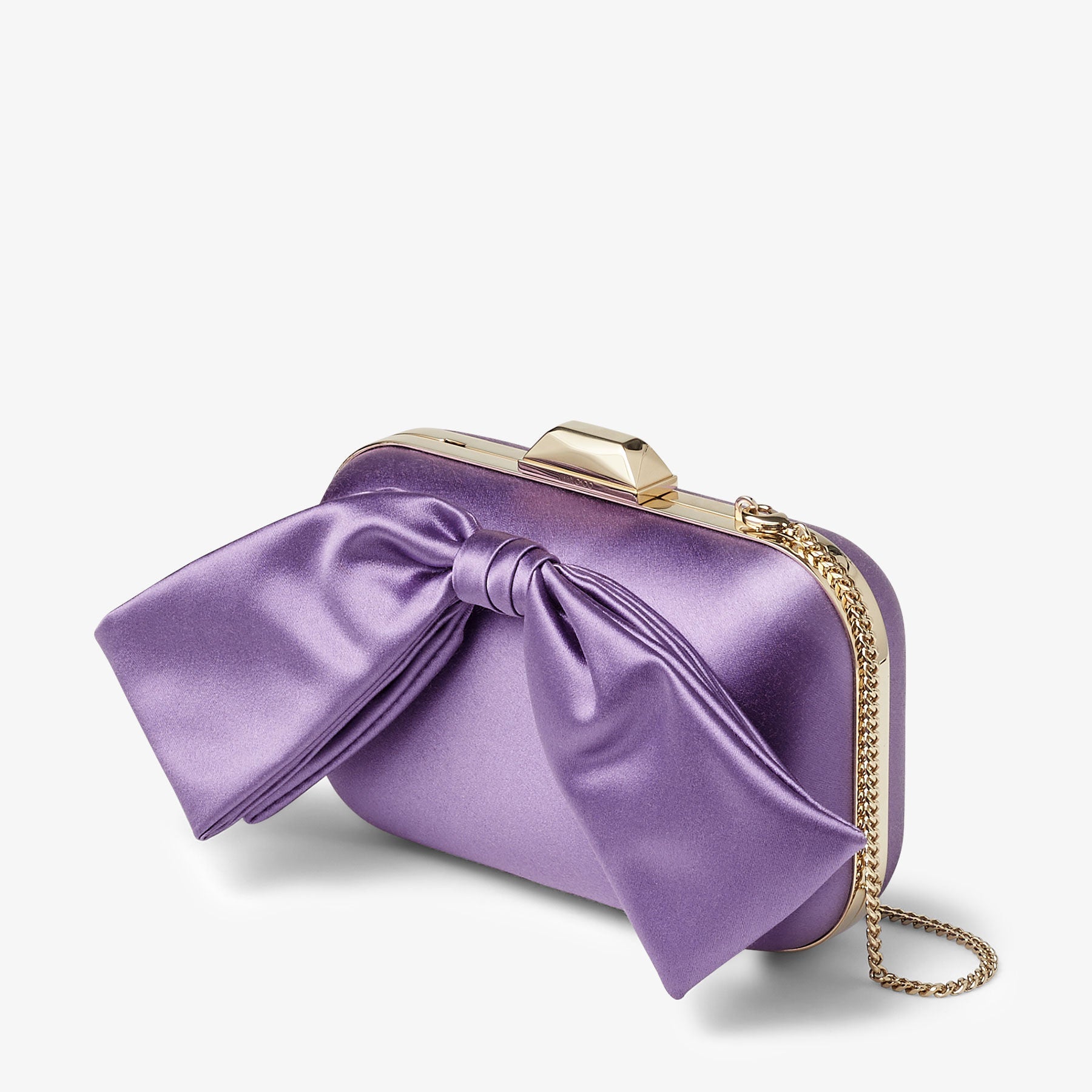 Pochette Cloud en satin avec nœud - Wisteria & Wisteria
