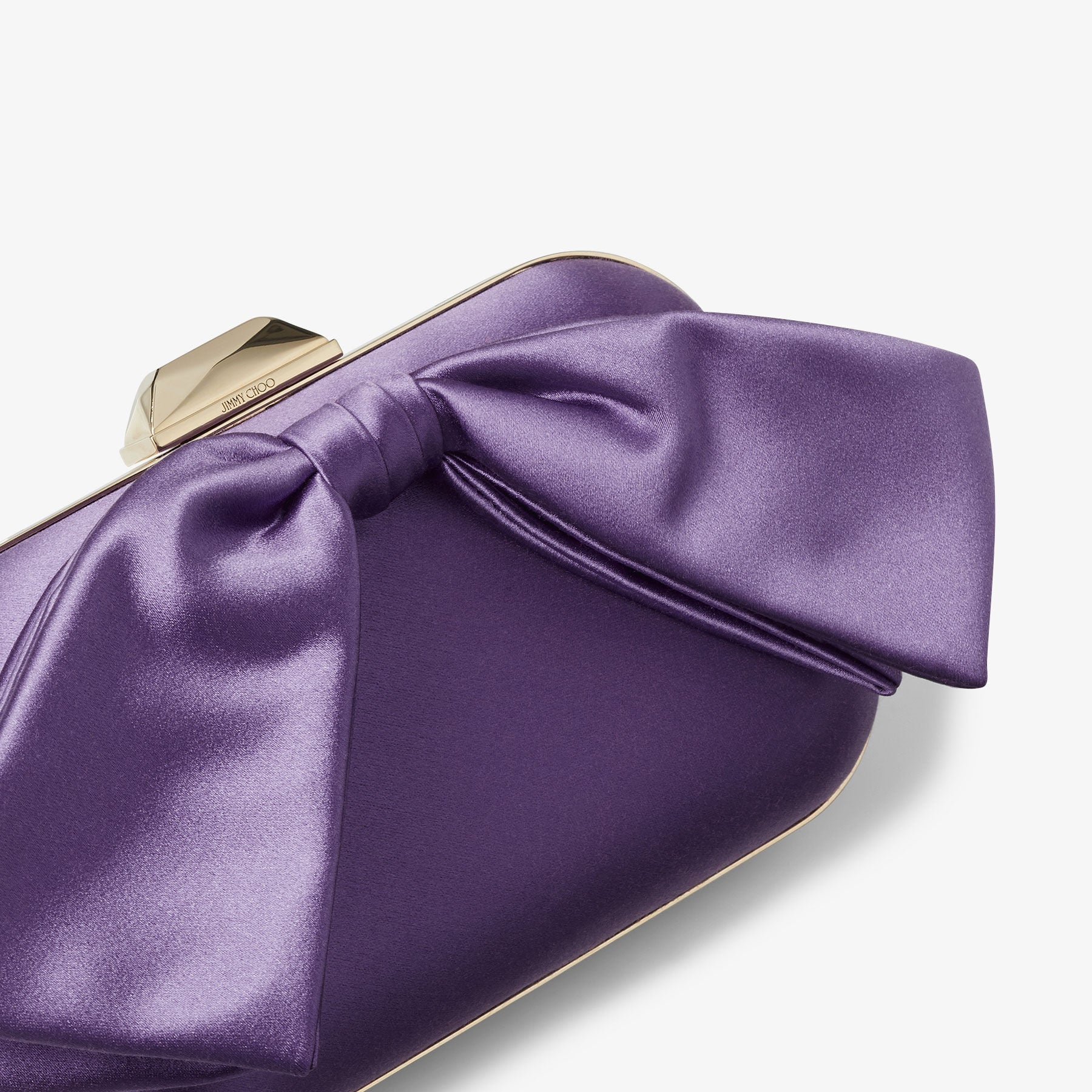 Pochette Cloud en satin avec nœud - Wisteria & Wisteria
