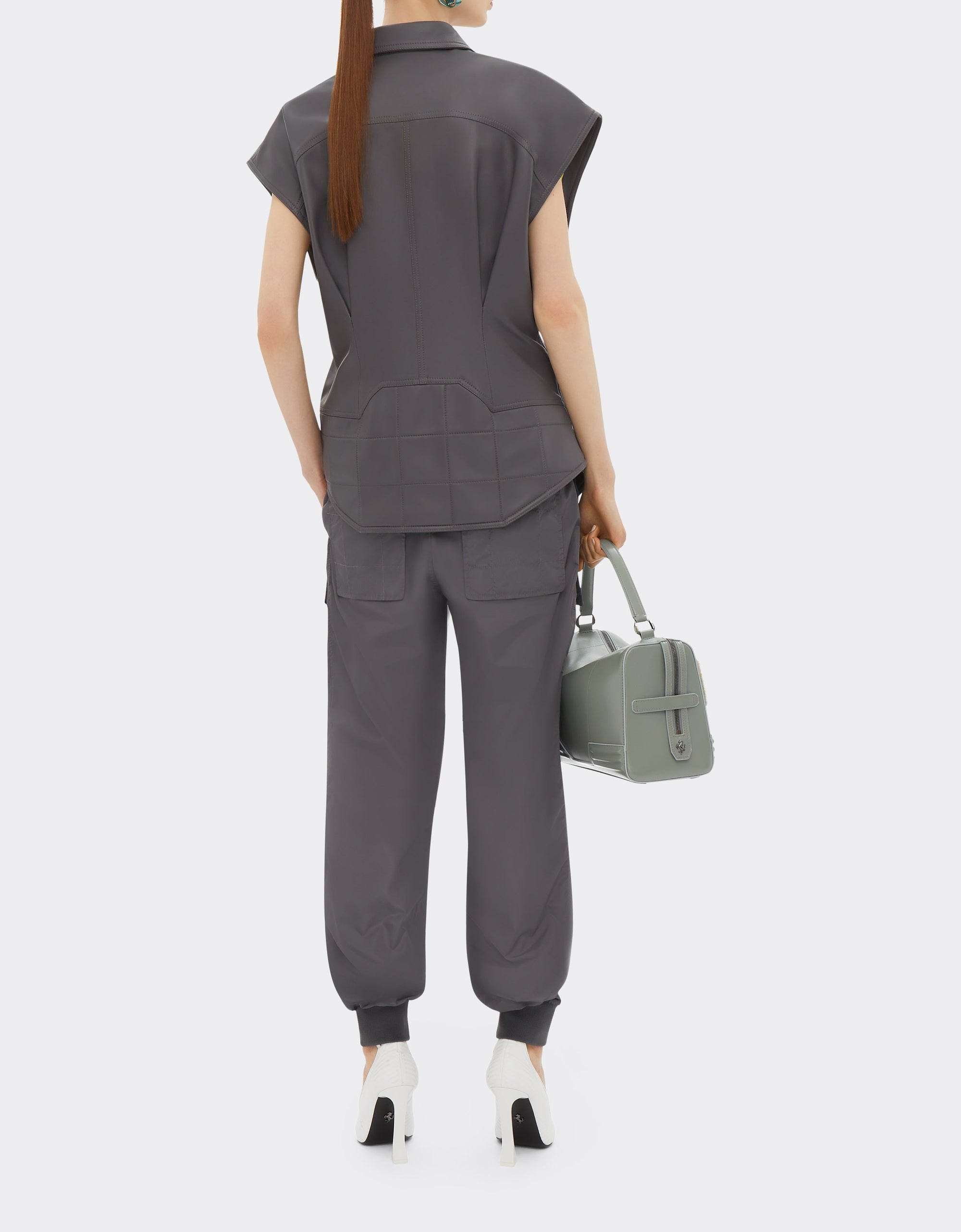Gilet Miami Collection en cuir - Grigio Scuro