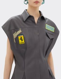 Gilet Miami Collection en cuir - Grigio Scuro