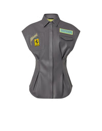 Gilet Miami Collection en cuir - Grigio Scuro