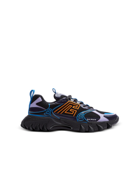 Baskets b-east en cuir de veau et mesh  - Multicolore