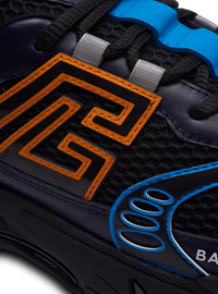 Baskets b-east en cuir de veau et mesh  - Multicolore
