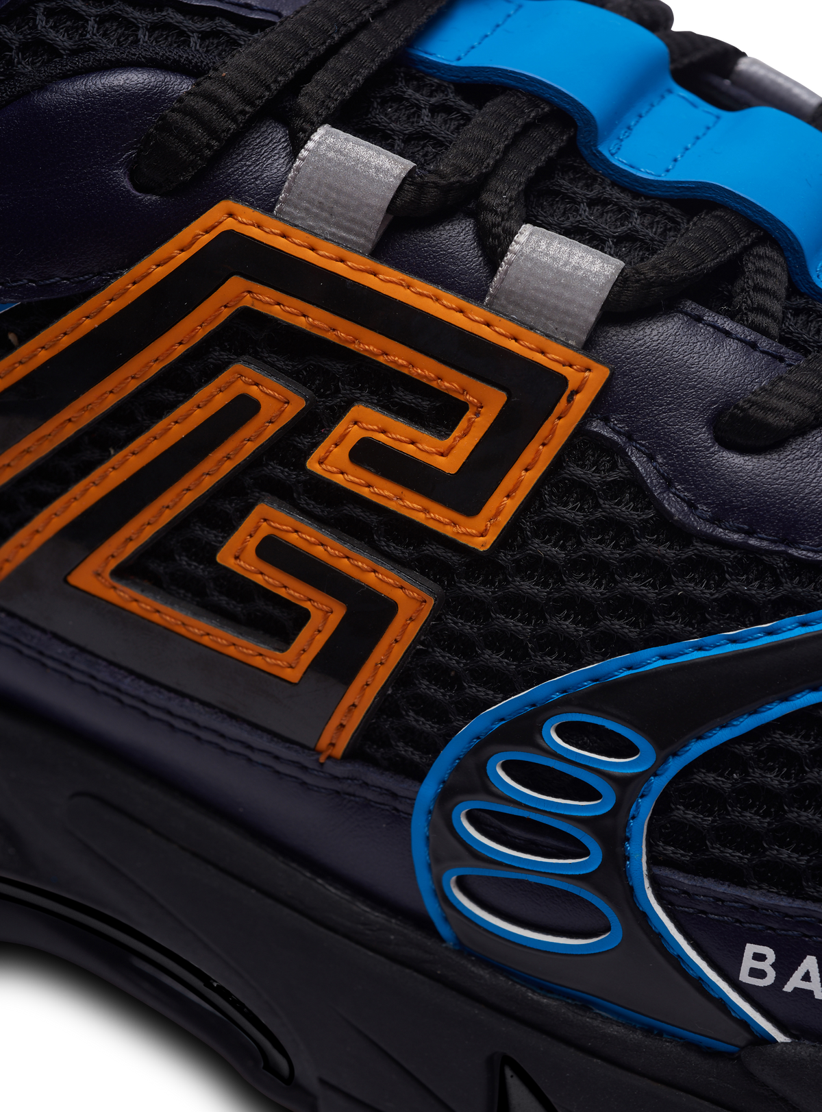 Baskets b-east en cuir de veau et mesh  - Multicolore