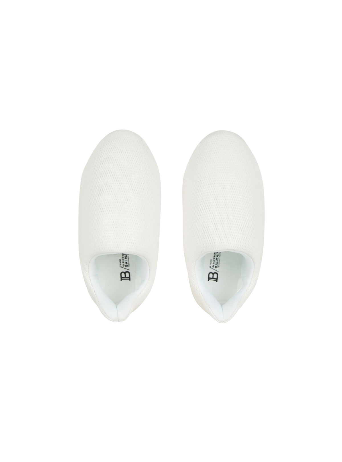 Baskets b-cloud en cuir embossé - Blanc