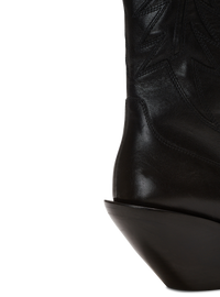 Bottes dan en cuir patchwork - Noir