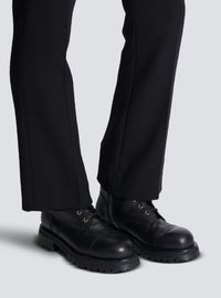 Bottines rangers charlie en cuir  - Noir