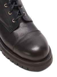 Bottines rangers charlie en cuir  - Noir
