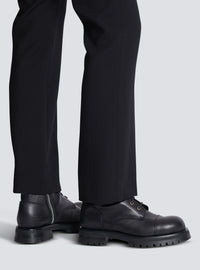 Bottines rangers charlie en cuir  - Noir