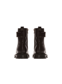 Bottines rangers charlie en cuir  - Noir