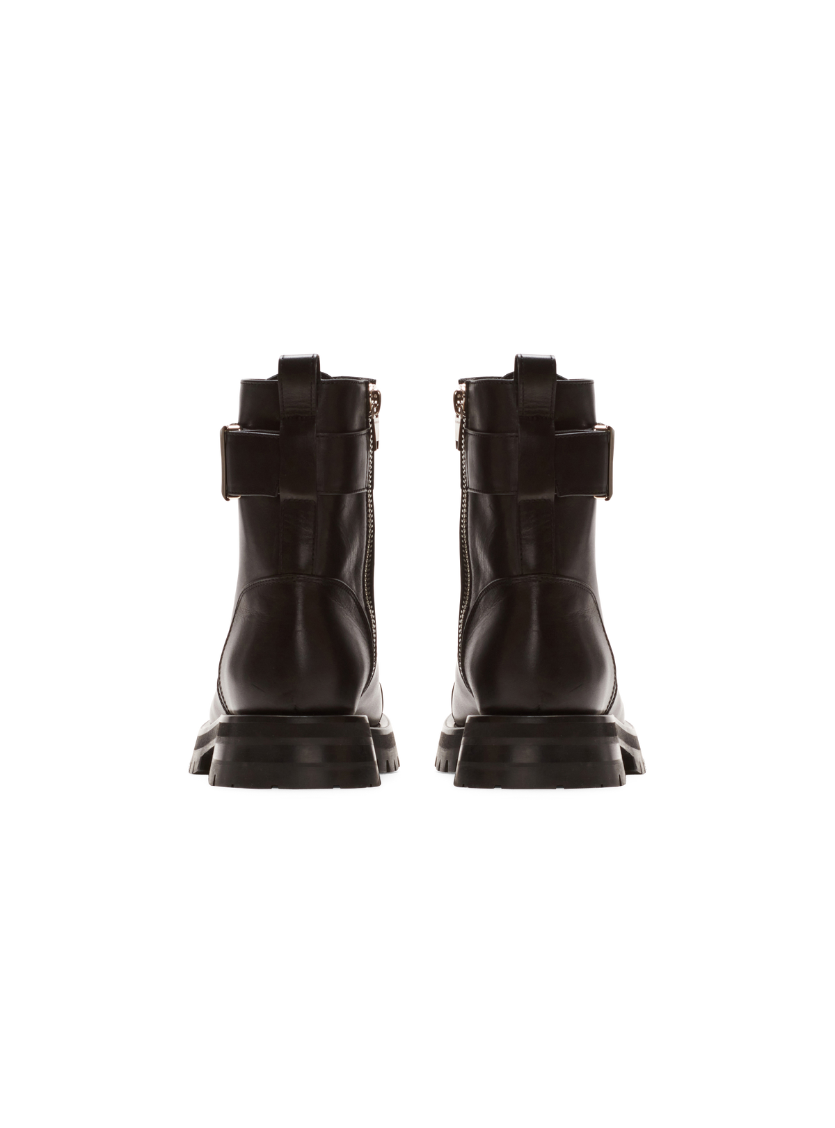 Bottines rangers charlie en cuir  - Noir