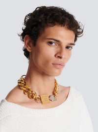 Collier cadenas key&lock  - Or
