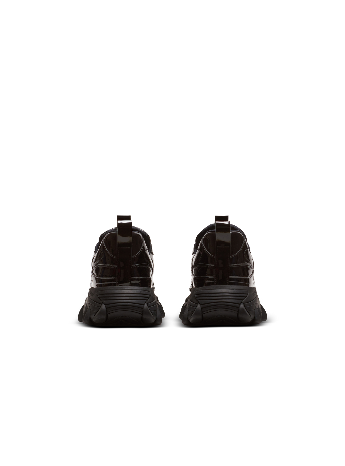 B-east Baskets en cuir vernis - Noir